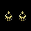 گوشواره طلا مدل پروانه کد GA11287