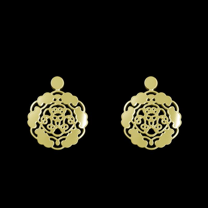 گوشواره طلا مدل هندسی کد GA11447