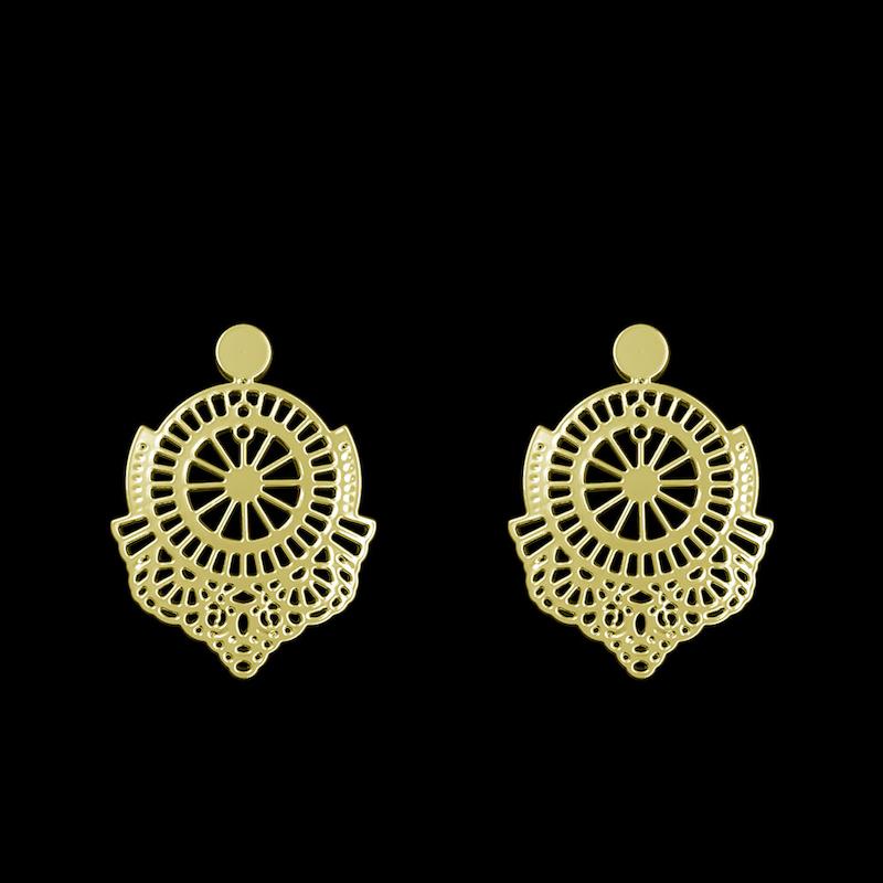 گوشواره طلا مدل هندسی کد GA11451