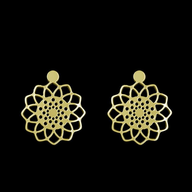 گوشواره طلا مدل هندسی کد GA11452