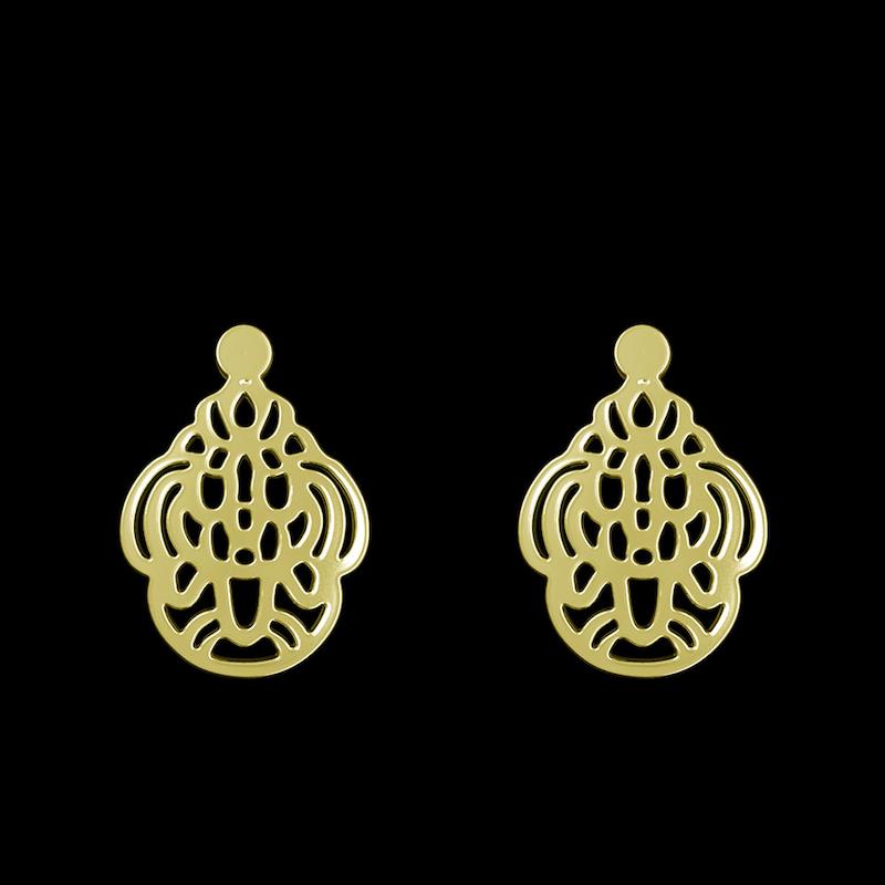گوشواره طلا مدل هندسی کد GA11455