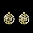 گوشواره طلا مدل دایره اسلیمی کد GA11569