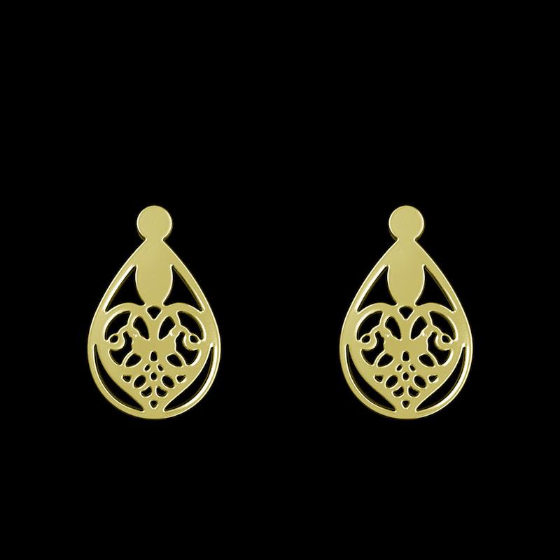 گوشواره طلا مدل قلب کد GA11685