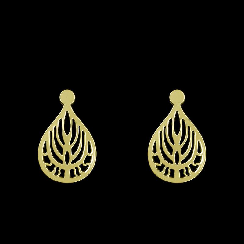 گوشواره طلا مدل هندسی کد GA11703
