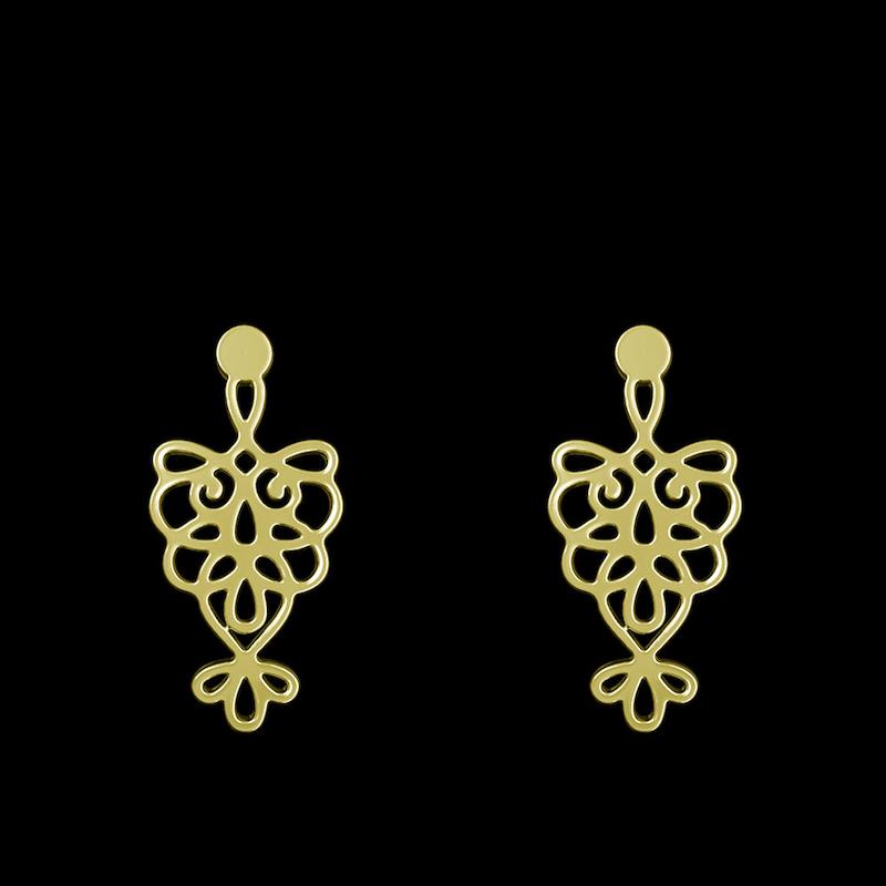 گوشواره طلا مدل هندسی کد GA12163