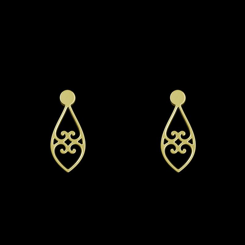 گوشواره طلا مدل هندسی کد GA12250