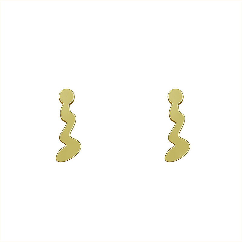 گوشواره طلا مدل مارپیچ کد GA12636