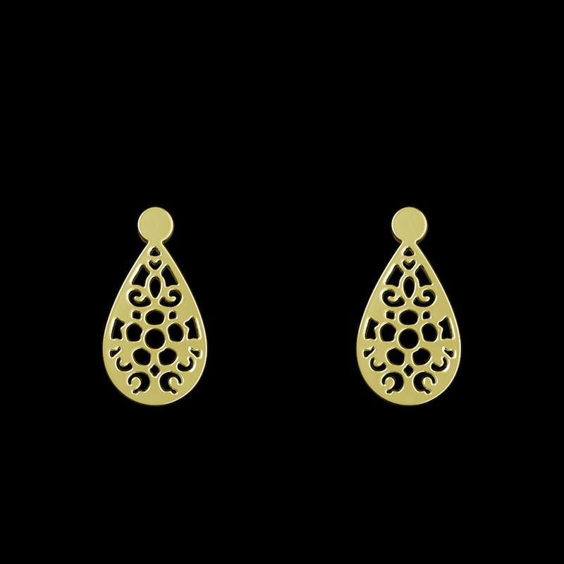 گوشواره طلا مدل هندسی کد GA12676