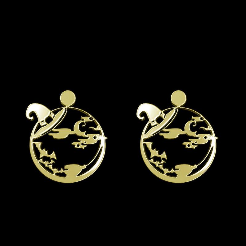 گوشواره طلا مدل جادوگر کد GA12974