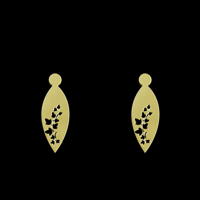گوشواره طلا مدل گل کد GA12982