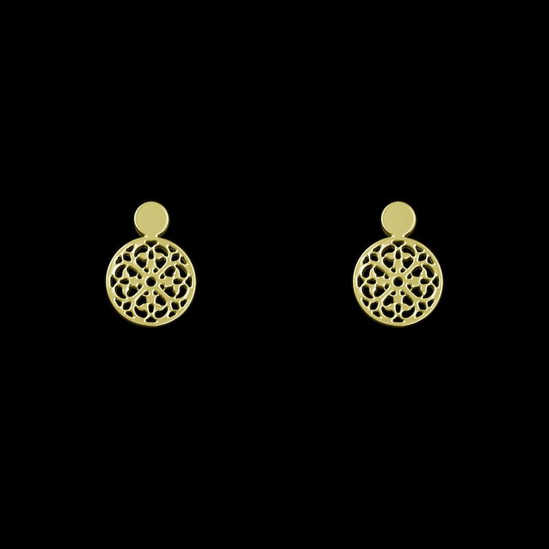 گوشواره طلا مدل هندسی کد GA13376