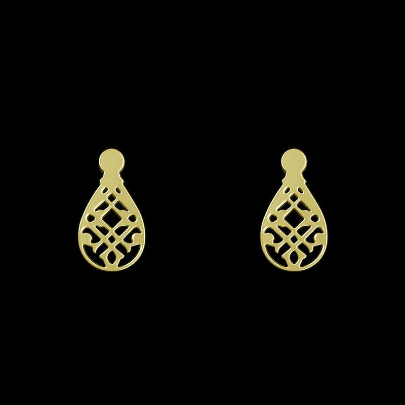 گوشواره طلا مدل هندسی کد GA13386