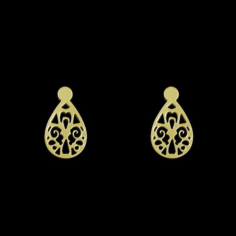 گوشواره طلا مدل هندسی کد GA13400