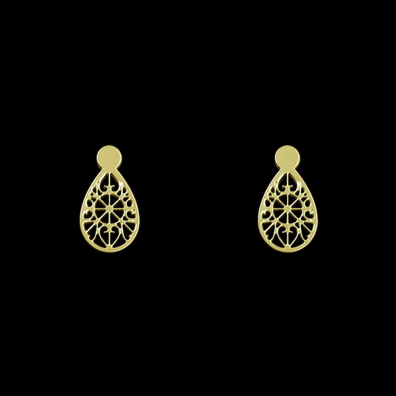 گوشواره طلا مدل هندسی کد GA13461