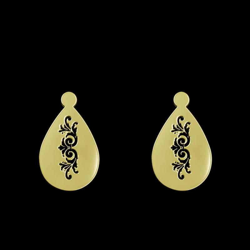 گوشواره طلا مدل هندسی کد GA13475