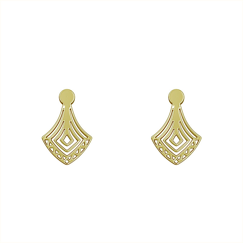 گوشواره طلا مدل هندسی کد GA13619