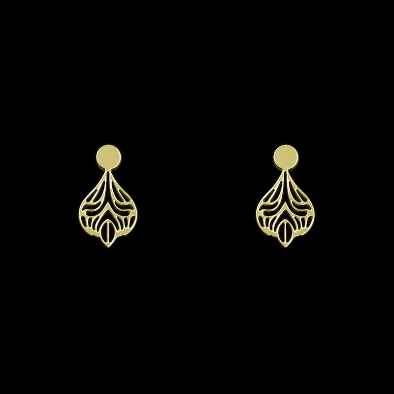 گوشواره طلا مدل هندسی کد GA13893