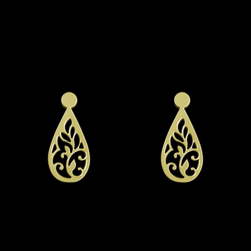 گوشواره طلا مدل هندسی کد GA14143