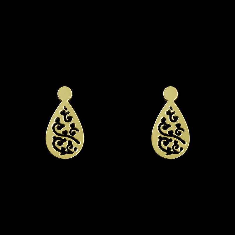 گوشواره طلا مدل هندسی کد GA14151