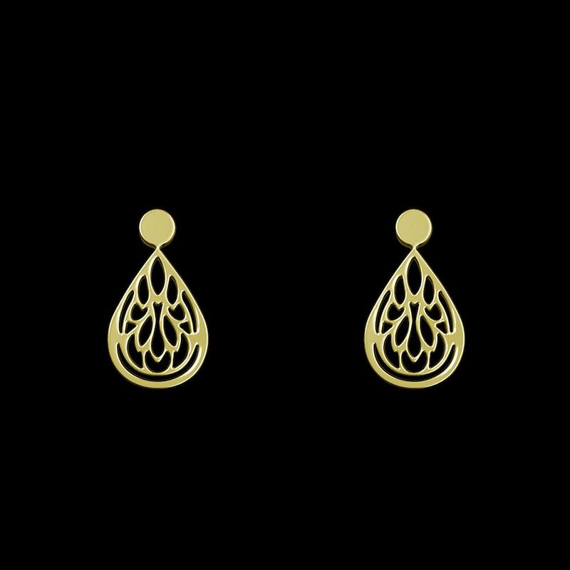 گوشواره طلا مدل هندسی کد GA14174