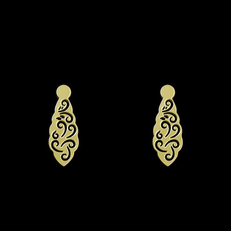 گوشواره طلا مدل هندسی کد GA14344
