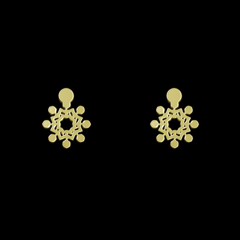 گوشواره طلا مدل هندسی کد GA14352