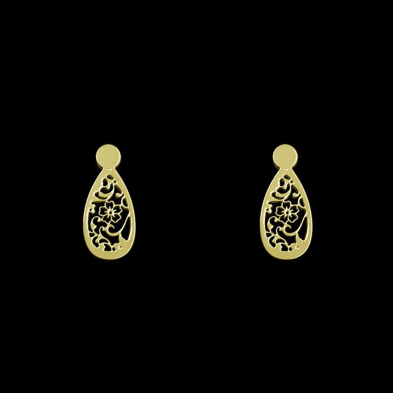 گوشواره طلا مدل هندسی کد GA14353
