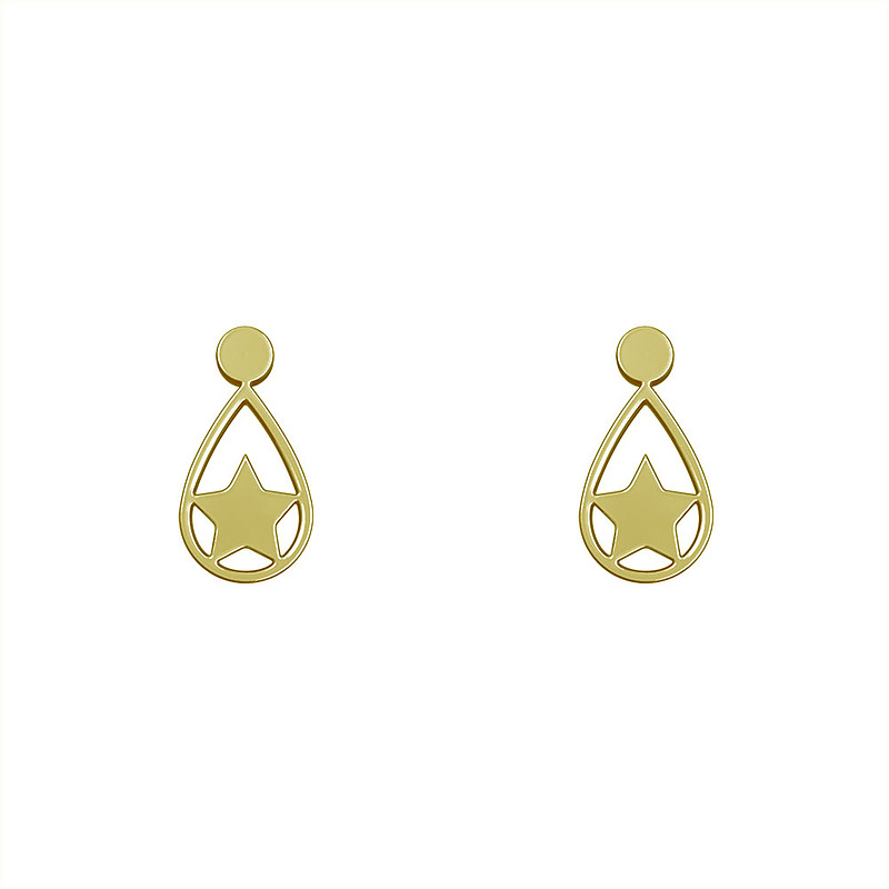 گوشواره طلا مدل ستاره کد GA14402