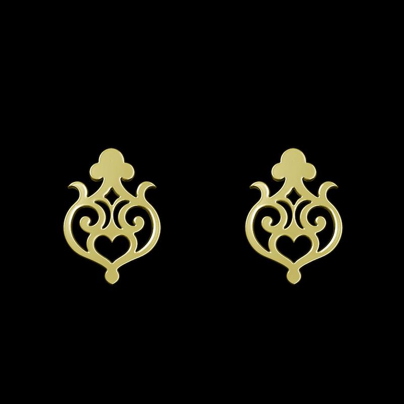 گوشواره طلا مدل هندسی کد GA15215