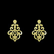 گوشواره طلا مدل اسلیمی کد GA15244