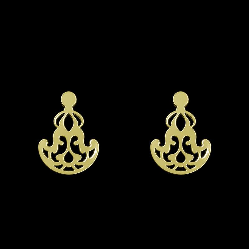 گوشواره طلا مدل اسلیمی کد GA15304