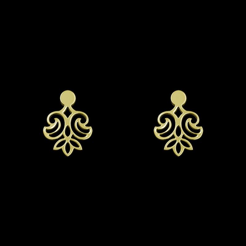 گوشواره طلا مدل اسلیمی کد GA15315