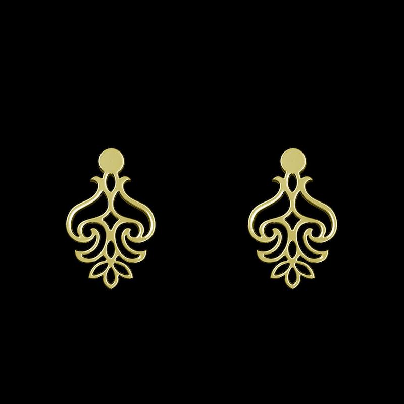 گوشواره طلا مدل اسلیمی کد GA15325