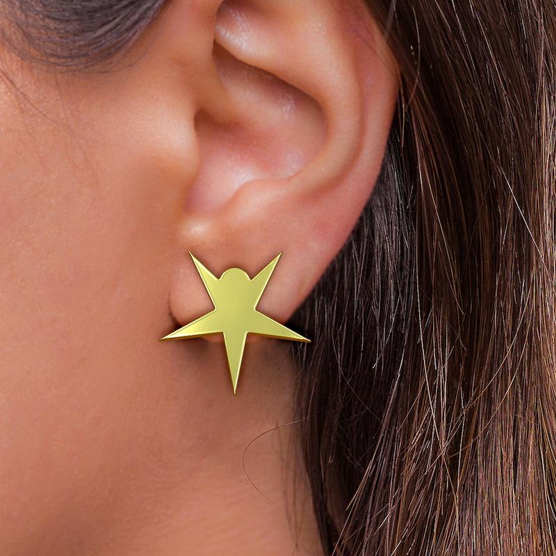 گوشواره طلا مدل ستاره کد GA15357