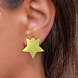 گوشواره طلا مدل ستاره کد GA15504