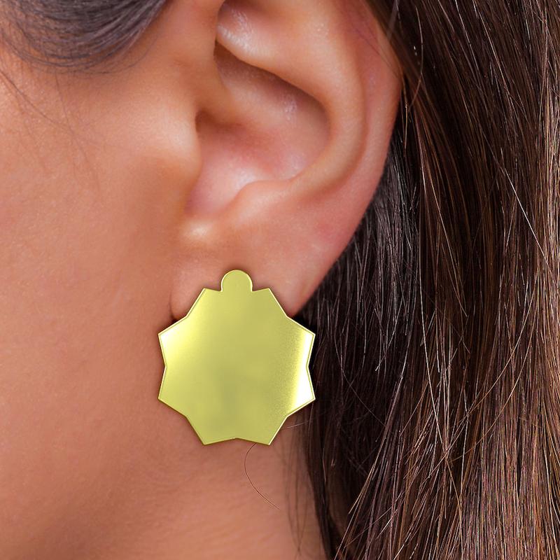 گوشواره طلا مدل ستاره کد GA15517