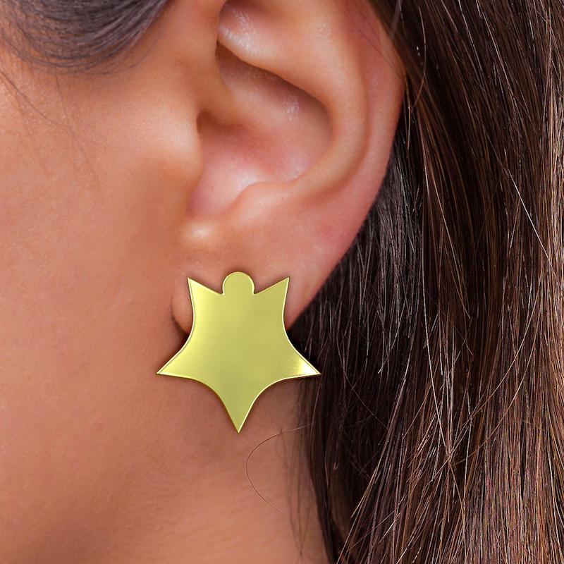 گوشواره طلا مدل ستاره کد GA15520