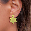 گوشواره طلا مدل ستاره کد GA15571