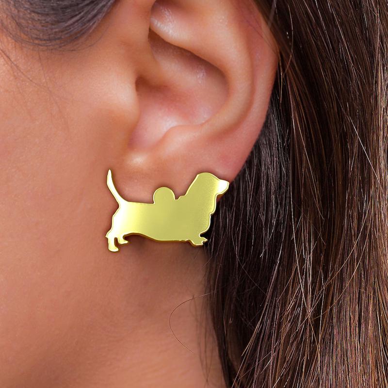 گوشواره طلا مدل سگ کد GA16429