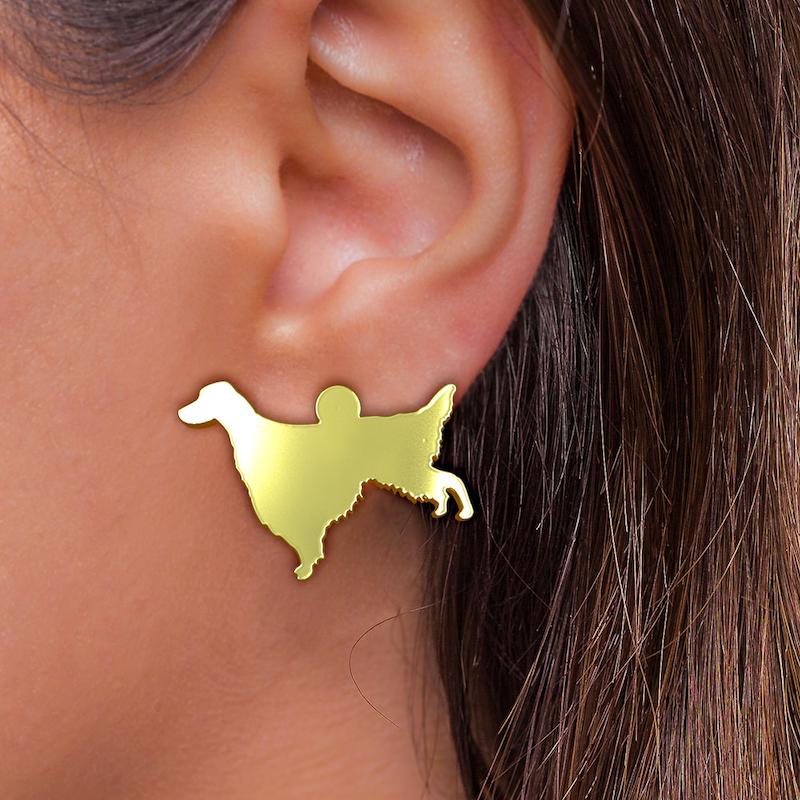 گوشواره طلا مدل سگ کد GA16470