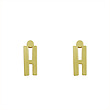 گوشواره طلا مدل حرف H کد GA16740
