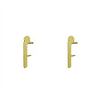 گوشواره طلا مدل حرف F کد GA16814