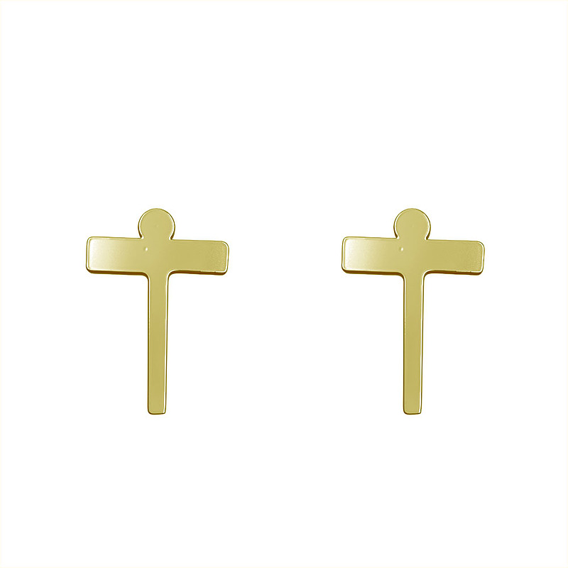 گوشواره طلا مدل حرف T کد GA16854
