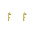 گوشواره طلا مدل حرف F کد GA16944