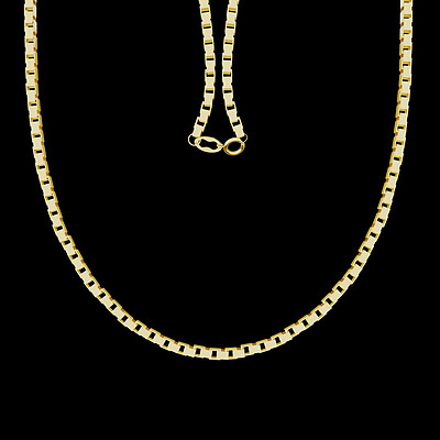 زنجیر طلا 18 عیار ونیزی گلستانه - طول زنجیر 40 سانتی‌متر