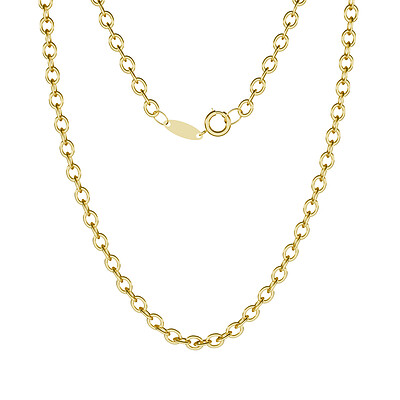 زنجیر طلا 18 عیار فلامینگو گلستانه - طول زنجیر 45 سانتی‌متر