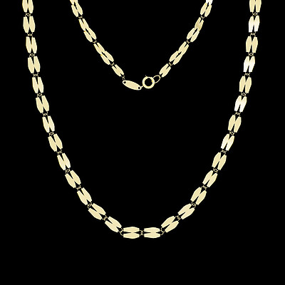 زنجیر طلا 18 عیار پولکی گلستانه - طول زنجیر 40 سانتی‌متر