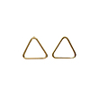 گوشواره طلا زنانه مدوپد طرح مثلث کد EAR-W-Triangle-T20