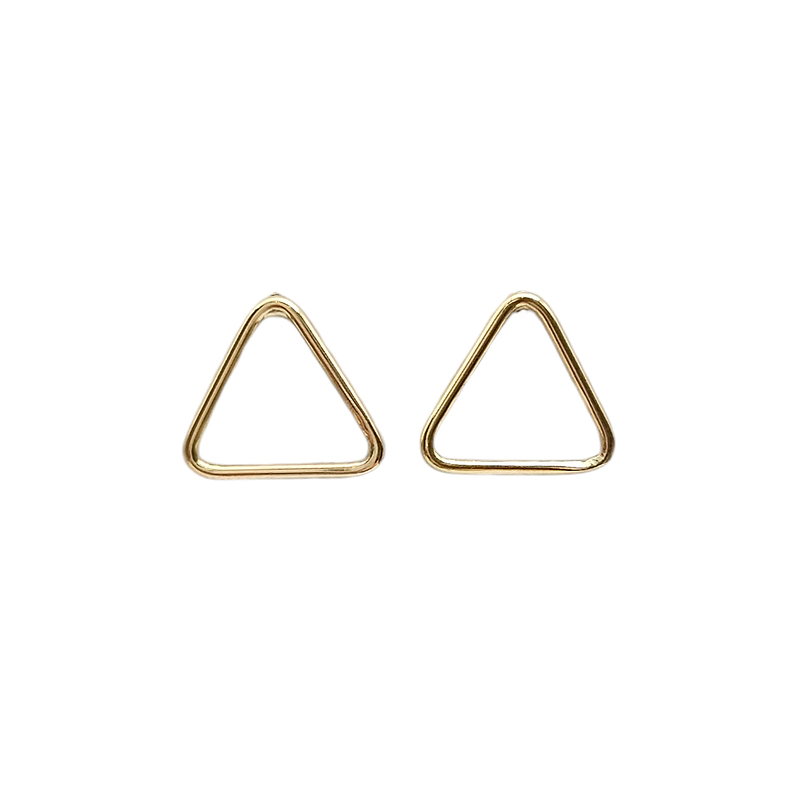 گوشواره طلا زنانه مدوپد طرح مثلث کد EAR-W-Triangle-T20