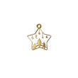 پلاک طلا 18 عیار مدل خورشید و ستاره کد kc18389